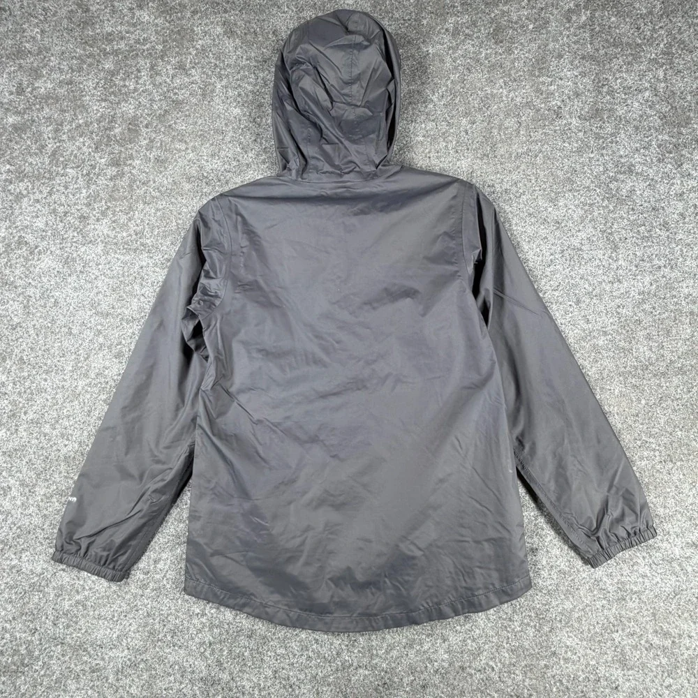 The North Face Dryvent Jacket Girls Medium 10-12 Gray Mesh Lined Hooded Full Zip